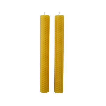 Pack Of Two Beeswax Candles | Gift Box, 3 of 5