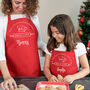Personalised Matching Family Apron With Names, thumbnail 3 of 3