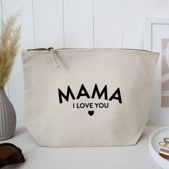Mama I Love You Makeup Bag Gift For Mum Mother's Day, 4 of 4