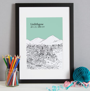 Personalised Linlithgow Print, 4 of 10