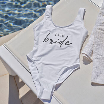 The Bride White Swimsuit Large, 3 of 4
