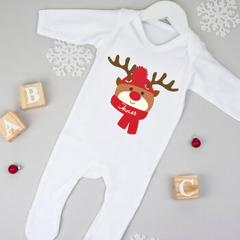 Personalised Reindeer Matching Family Christmas Pyjamas, 12 of 12