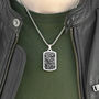 Personalised Men's Semi Precious Gemstone Necklace, thumbnail 3 of 12