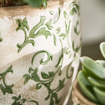 Irina Green Botanical Planter, 4 of 8