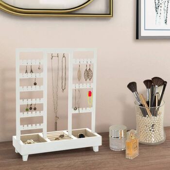 Tabletop Jewelry Holder Display Stand With Ring Tray, 2 of 6