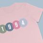 Birth Year Circle T Shirt, thumbnail 4 of 6