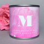 Monogram Alphabet Scented Soy Wax Candle, thumbnail 3 of 6