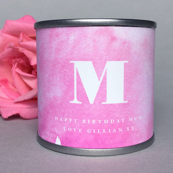 Monogram Alphabet Scented Soy Wax Candle, 3 of 6
