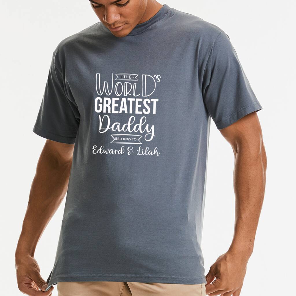 Personalised World's Greatest Dad T Shirt, 1 of 7