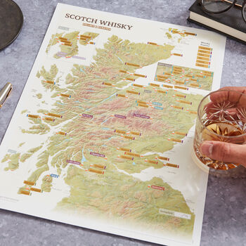 Personalised Scratch Off Whisky Distilleries Print, 5 of 11