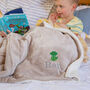 Personalised Children's Pink Hippo Sherpa Blanket, thumbnail 2 of 11