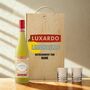 Personalised Luxardo Limoncello Gift Set With Shot Glasses 70cl, thumbnail 1 of 3