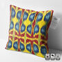 Multi Coloured Cotton Ikat Cushion Cover, thumbnail 5 of 7