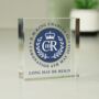 King Charles Ill Blue Crest Coronation Crystal Token, thumbnail 1 of 4