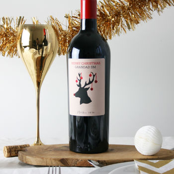 Personalised Christmas Wine Gift, 2 of 5