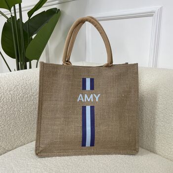 Personalised Stripe Tote Bag, 7 of 8