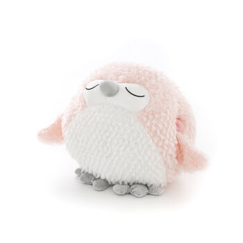 Soft Cuddly Giant Handwarmer Hootie The Owl Pink, 2 of 2