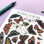 Butterflies Of Britain Illustrated Postcard, thumbnail 6 of 10