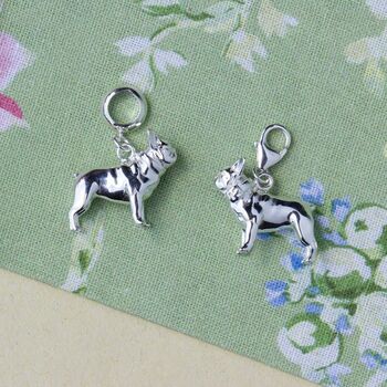 French Bulldog Charm Sterling Silver, 2 of 12