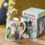 Personalised Giftboxed Frida Kahlo Botanical Jug, thumbnail 2 of 3