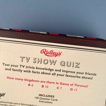 Tv Show Trivia Quiz Game, 4 of 4