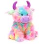 Personalised Large Highland Cow Rainbow Soft Toy, thumbnail 1 of 7