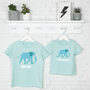 Elephant Brother Sister T Shirt Set, thumbnail 2 of 4