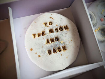 Personalised To The Moon And Back Hand Iced Biscuit Gift Box Fathers Day Gift, 2 of 10