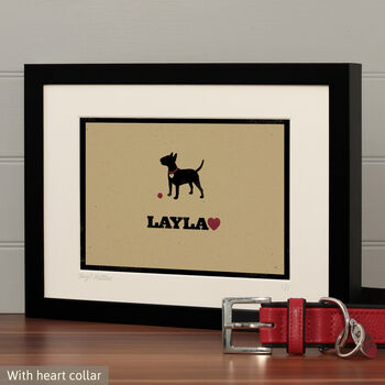 Personalised Print For One Or Two English Bull Terriers, 6 of 10