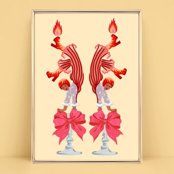 Candle Girls Art Print, 3 of 3