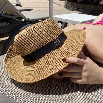 Personalised Fedora Straw Hat, 6 of 10