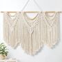 Set Of Three Macrame Wall Hanging Large Woven Tapestry, thumbnail 7 of 8