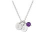 Dainty Sterling Silver Initials Necklace, thumbnail 5 of 8