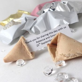 300 Personalised Wedding Fortune Cookie Wedding Favours, 2 of 11