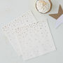 Gold Foiled Star Cocktail Napkins, thumbnail 1 of 3