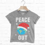 Peace Out Children's Christmas T Shirt, thumbnail 1 of 2