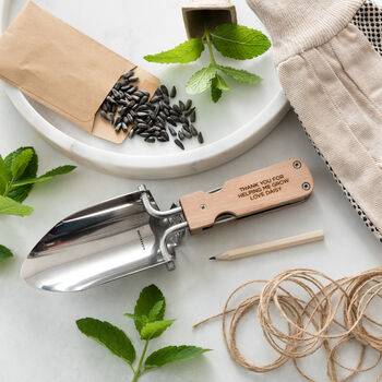 Personalised Gardening Trowel Tool Kit For Him, 4 of 8
