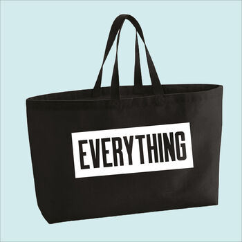 Everything Premium Canvas Oversized Tote Bag, 7 of 9
