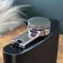 Personalised Shirt And Jacket Engraved Wedding 6oz Hip Flask, thumbnail 4 of 5