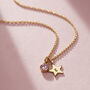 Birthstone And Initial Star Charm Necklace, thumbnail 2 of 9