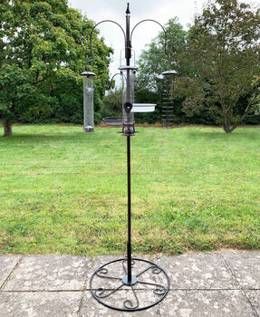 Bird Station With Five Large Feeders And Patio Stand, 2 of 10