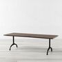 Nord Brown Solid Wood Casting Legs Dining Table, thumbnail 1 of 6
