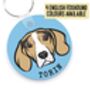 English Foxhound Keyring, thumbnail 1 of 6