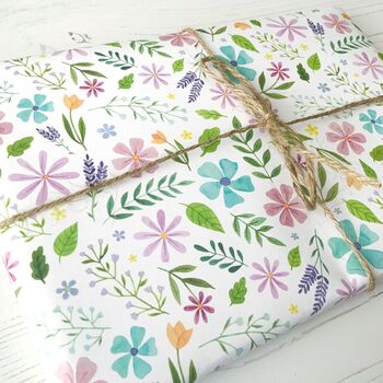 Floral Wrapping Paper Sheet, 6 of 6