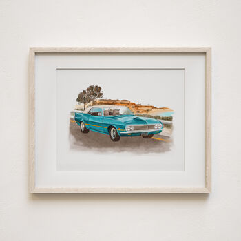Gift For Him Custom Hand Drawn Car Portrait, 6 of 11