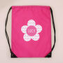 Personalised Pink Flower Kit Bag For Girls, thumbnail 2 of 3