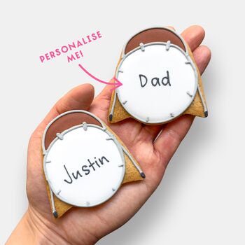 Personalised Music Lover Iced Biscuits Father's Day Letterbox Gift, 2 of 11