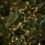 Set Of Two Gold Osby Star Decorations, thumbnail 2 of 3