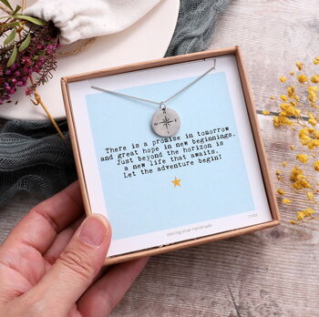 Adventure Awaits Compass Necklace, 4 of 4