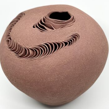 Exclusive Handmade Ceramic Sculpture Vase Stoneware, 6 of 8